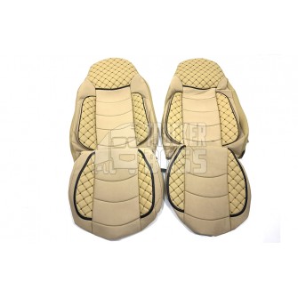 Чехлы на сиденье DAF XF 95-105 (Узкие сиденья) Бежевые