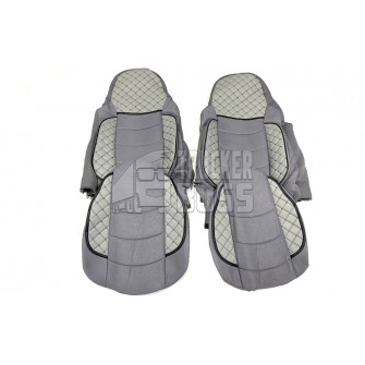 Чехлы на сиденье DAF XF 95-105 (Узкие сиденья) Серые