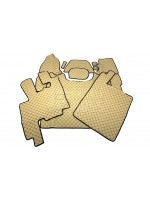 Килимок Еко-шкіра DAF XF105 Автомат Бежеві