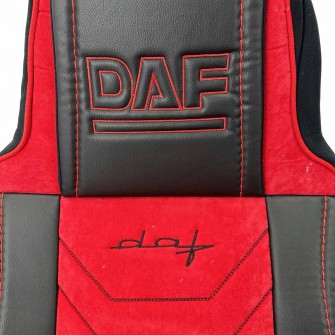 Чехлы на сиденье DAF XF 95-105 Красно-черные