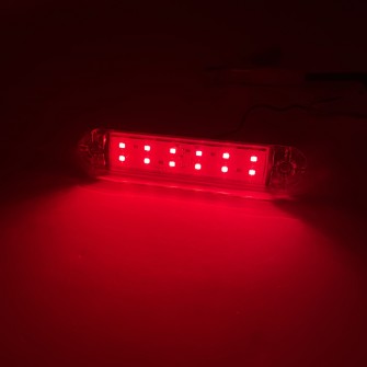 Габаритний ліхтар світлодіодний червоний 12LED 24V