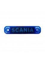 Габаритный фонарь светодиодный синий 24В с надписью Scania