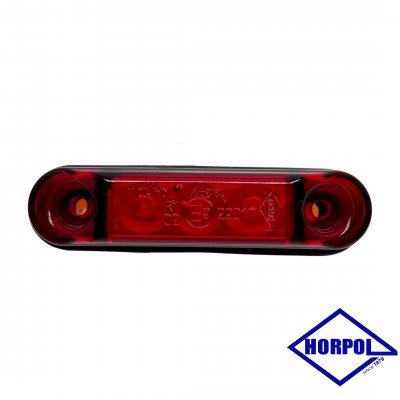 Габаритный фонарь 12-24v LED 3 Красный HORPOL