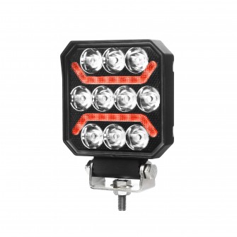 Фара робоча, задній хід 9-32V 10LED червона FERZE