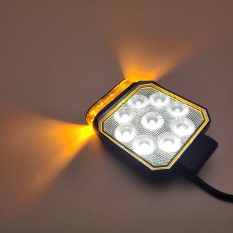 Фара рабочая с маячком 10-90V 9LED