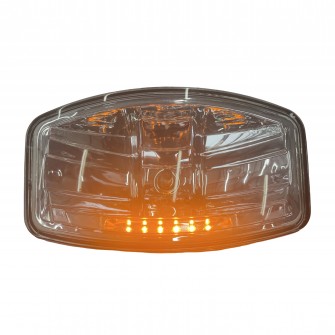 Фара дополнительная H7 12-24V с желтой подсветкой 