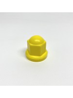 Ковпачок на колісну гайку 27 пластиковий жовтого кольору
