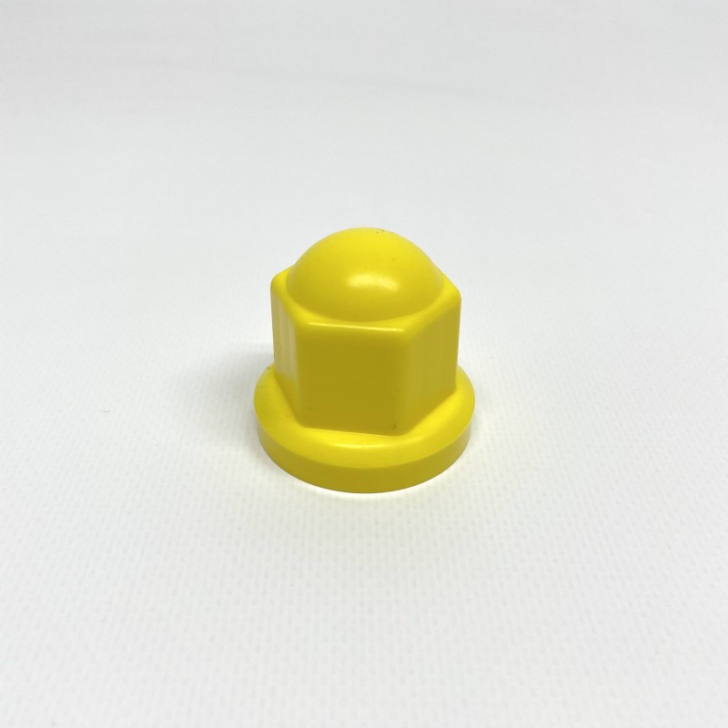 Колпачок на колесную гайку 27 пластиковый желтого цвета