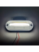 Габаритный фонарь диодный 12-24В Белый с кронштейном