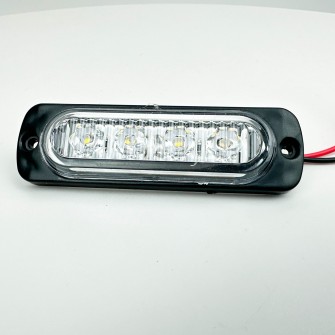 Габаритный фонарь диодный 12-24В 4LED белый