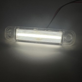 Фонарь габаритный диодный 24v 12LED 10 см белый