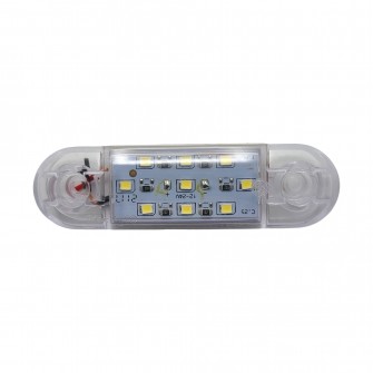 Фонарь габаритный диодный 12-24v 9 LED белый