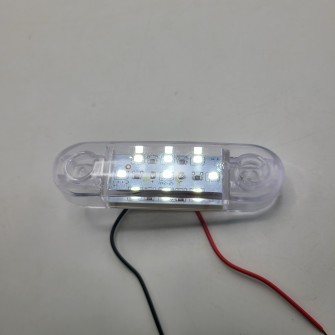 Фонарь габаритный диодный 12-24v 9 LED белый