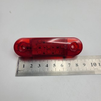 Фонарь габаритный диодный 12-24v 9 LED красный