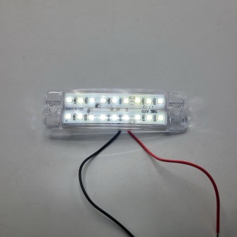 Габаритный фонарь двухрядный Белый 12-24v 18LED