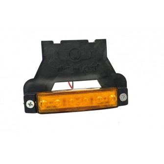 Габаритный фонарь c кронштейном Желтый 24v 6LED