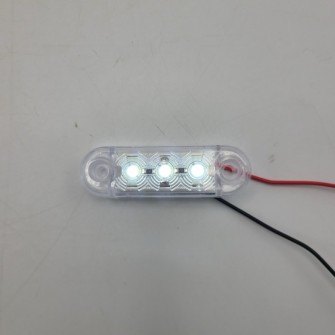 Габаритный фонарь 12-24v 3LED Белый FR0171W