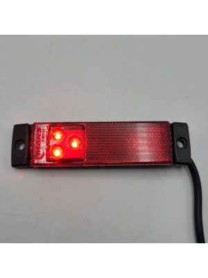 Габаритный фонарь Красный 24V LED MARS