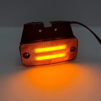 Габаритный фонарь на прицеп с кронштейном LED 12-24V Желтый WAS