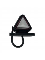 Габаритный фонарь диодный треугольный 12-24В 5 см красно-белый