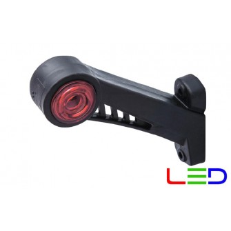 Габаритный фонарь диодный 12-24В 20 см красно-белый