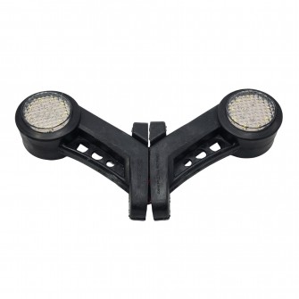 Габаритный фонарь диодный 12-24В 13 см красно-белый