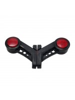 Габаритный фонарь диодный 12-24В 13 см красно-белый