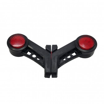 Габаритный фонарь диодный 12-24В 13 см красно-белый