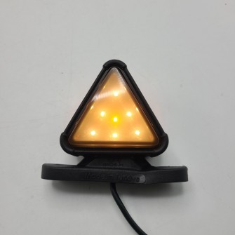 Габаритный фонарь треугольный LED 12-24v Красно-желтый Smoke 8,5см