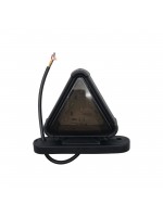 Габаритный фонарь треугольный LED 12-24v Красно-желтый Smoke 8,5см
