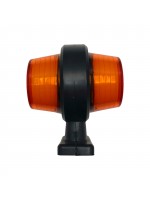 Габаритний ліхтар (Ріжок) LED 12-24V жовтий Неон 10 см FR