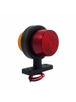 Габаритный фонарь (Рожок) LED 12-24V красно-желтый Неон 10 см FR