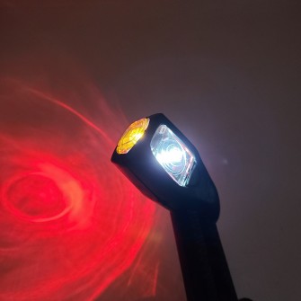 Габарит заноса прицепа трехцветный LED 24v 18см MARS