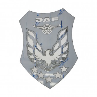 Вимпел на кабіну DAF з нержавіючої сталі