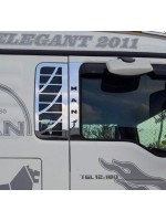 Накладки на окно спалки MAN TGA/TGX/TGL/TGM нержавеющая сталь