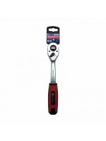 Ключ-тріскачка реверсивний 72Т, CrMo, матове покриття, двохкомпонентна ручка , 1/2″