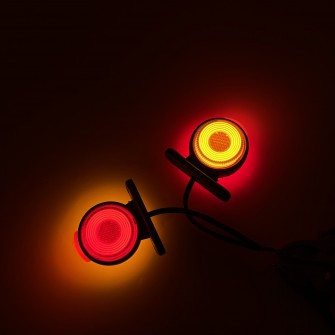 Габаритный фонарь Мини рожок трехцветный 12-24v LED Неон