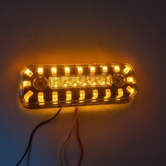 Габаритний ліхтар 12-24v Жовтий з функцією повороту Smoke