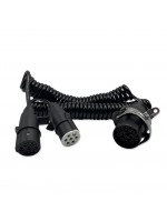 Электрический кабель полиуретановый двойной адаптер ABS 15-7-7pin 24в 4м