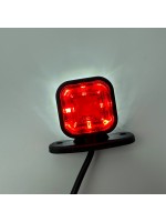 Габаритный фонарь диодный 12-24В 5 см красно-белый