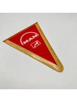 Наклейка треугольный вымпел MAN красный