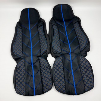 Чохли на сидіння DAF XF95/105 сині з подушкою