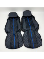 Чохли на сидіння DAF XF95/105 сині з подушкою