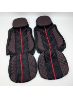 Чохли на сидіння DAF XF95/105 червоні з подушкою