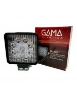 Фара рабочая, задний ход 8-110V 9LED, алюминиевая