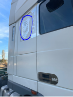 Вымпел на кабину DAF из нержавеющей стали
