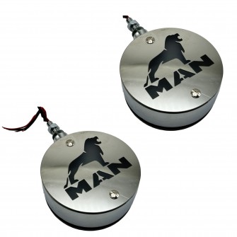 Габарит на зеркала "Серьги" MAN КРАСНО-ЖЕЛТЫЕ