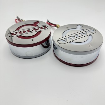 Габарит на зеркала "Серьги" VOLVO КРАСНО-БЕЛЫЕ LED