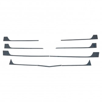 Накладки на переднюю решетку MERCEDES ACTROS MP4 низкая кабина нержавейка