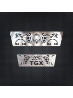 Накладки на переднюю решётку без сенсора MAN TGX Е6 нержавейка